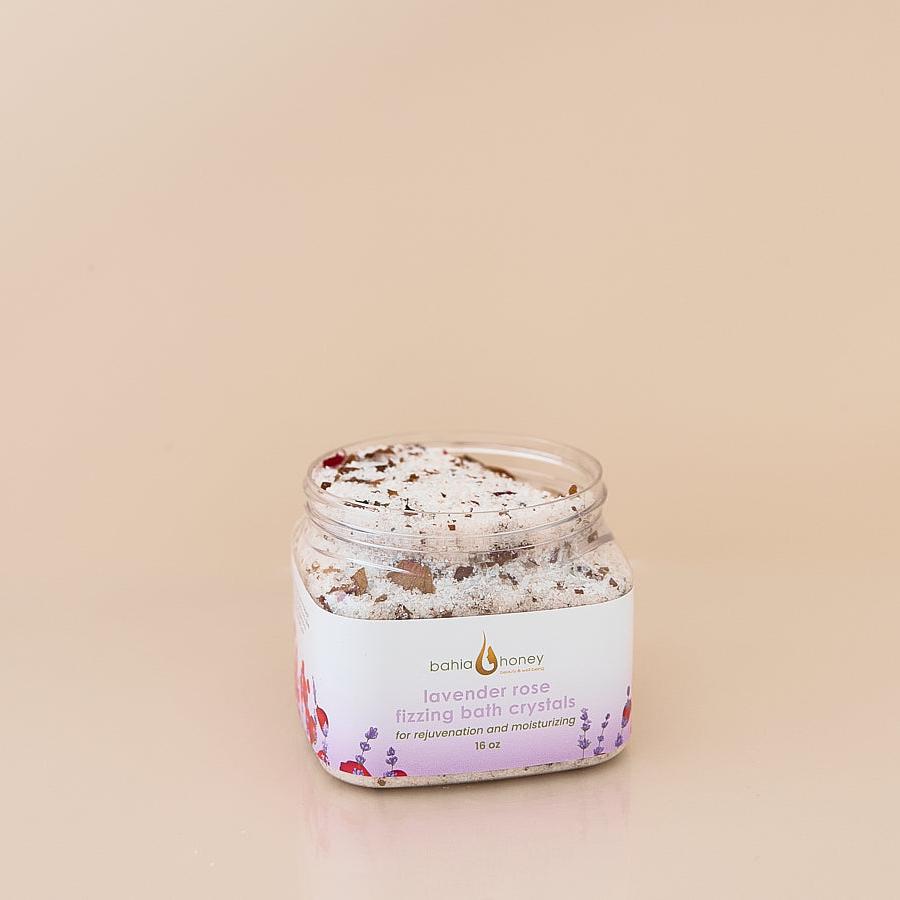 Lavender Rose Foaming Bath Crystals
