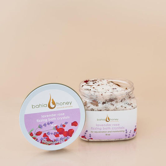 Lavender Rose Foaming Bath Crystals